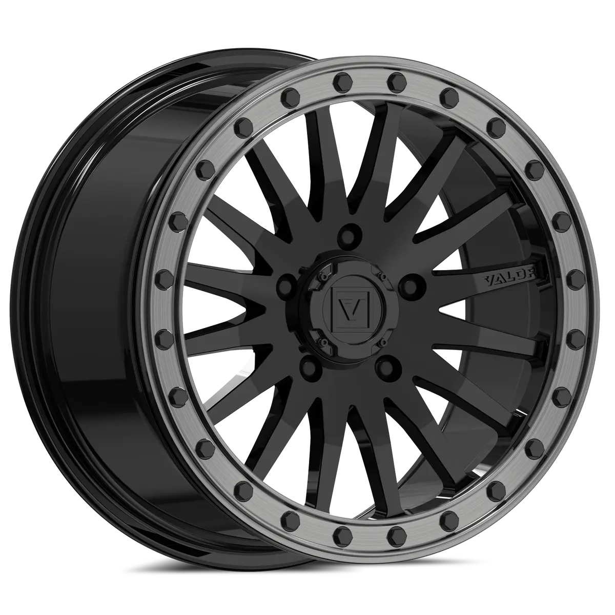 V06 Gloss Black Utv Beadlock 1