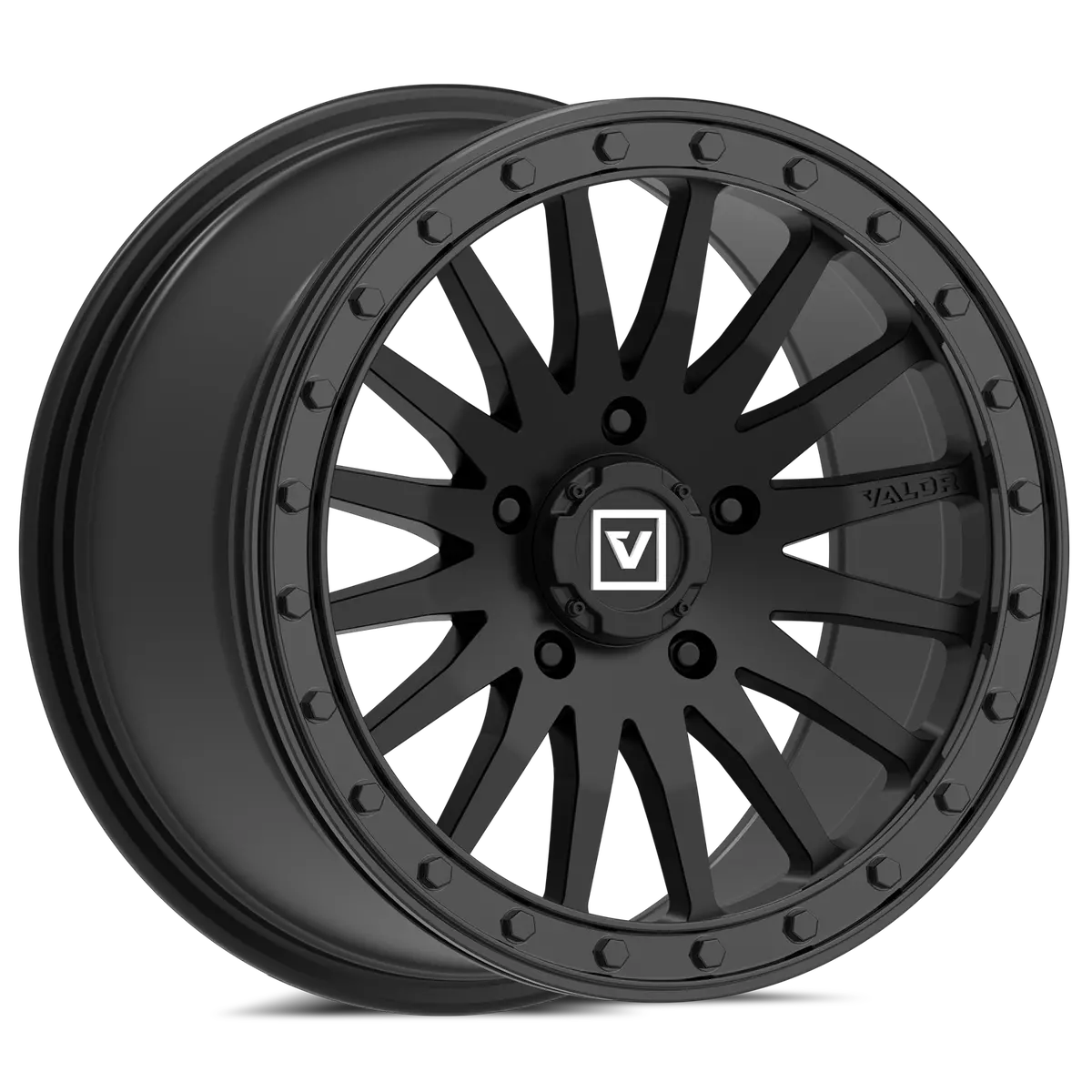 V06 Satin Black Utv Beadlock 1