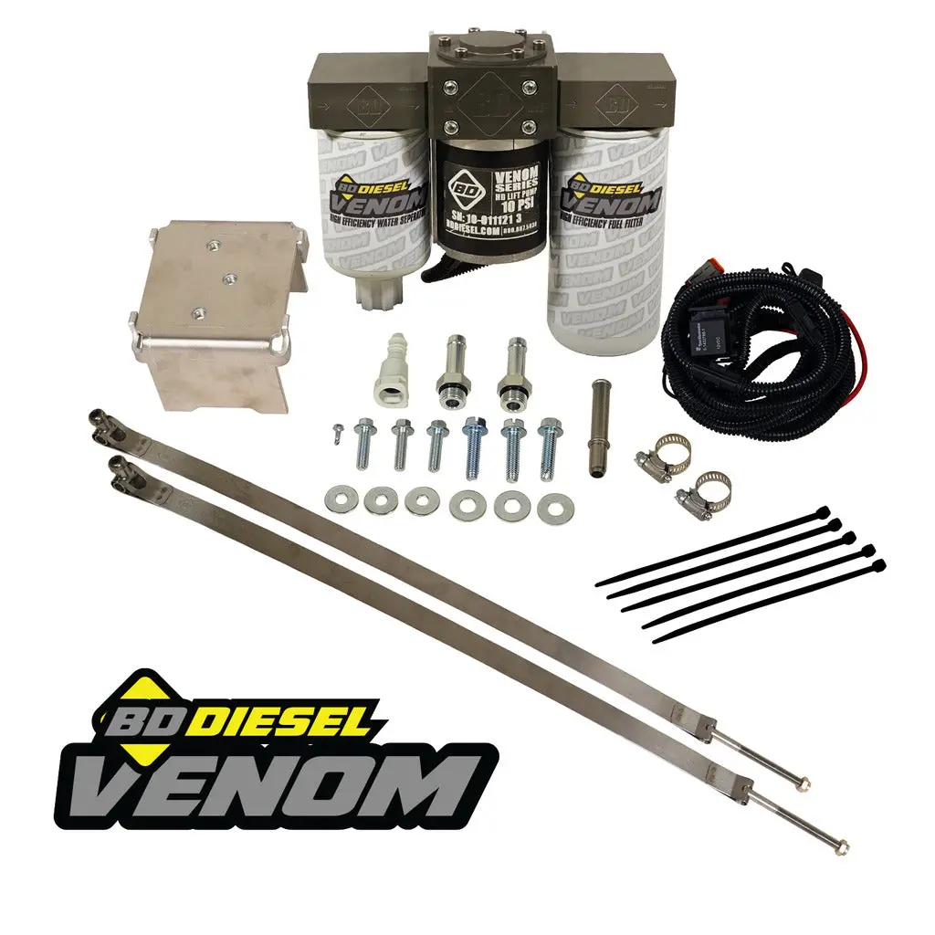 Venom Duramax Fuel Lift Pump C/W Filter & Separator Chevy 6.6L Duramax 2011-2016 1