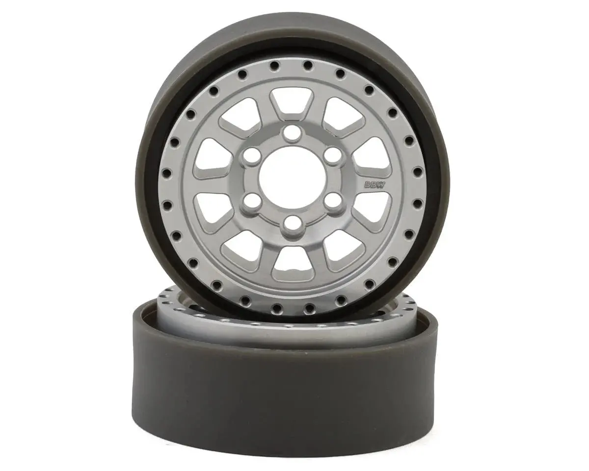 New Vanquish Products Battle Born Sierra 1.9" Beadlock Crawler Wheels (Clear) (2) 1