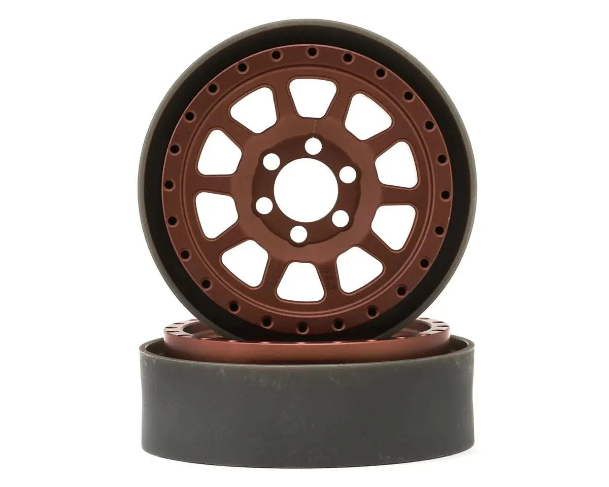 New Vanquish Products Battle Born Wheels Sierra 2.2 Beadlock Crawler Wheels (Bronze) (2) 1