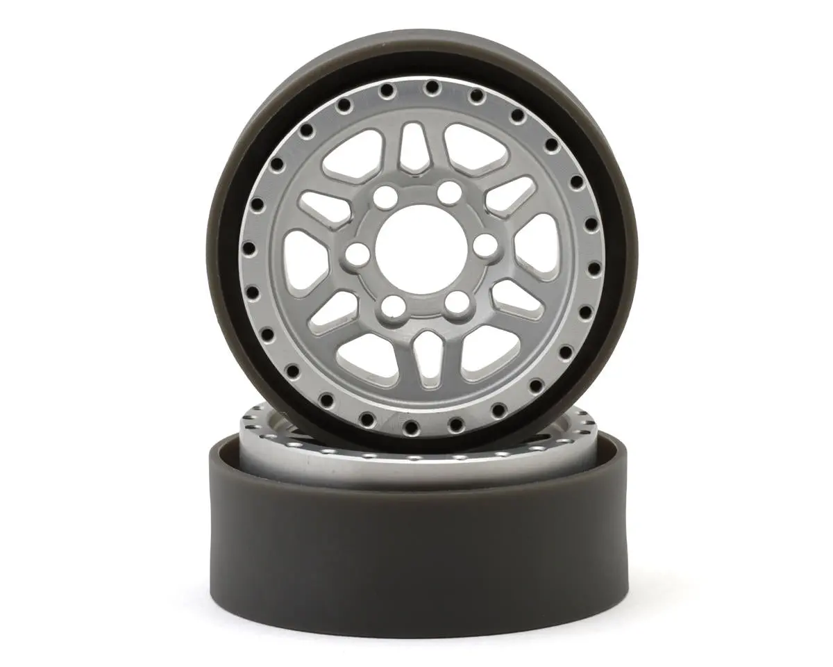 New Vanquish Products Battle Born Kilo 1.9" Beadlock Crawler Wheels (Clear) (2) 1