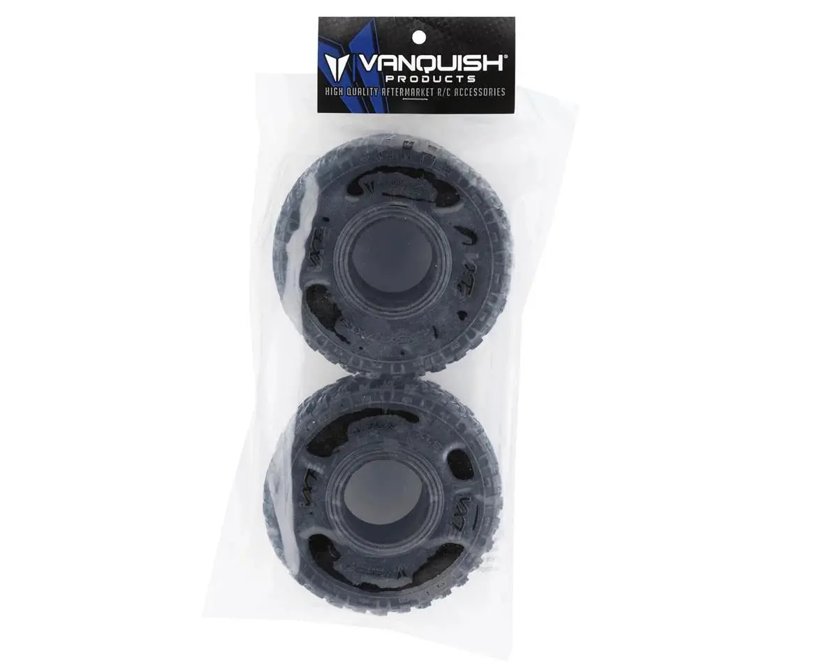 New Vanquish Products Vxt2 1.9" Rock Crawler Tires (2) (Red) 2