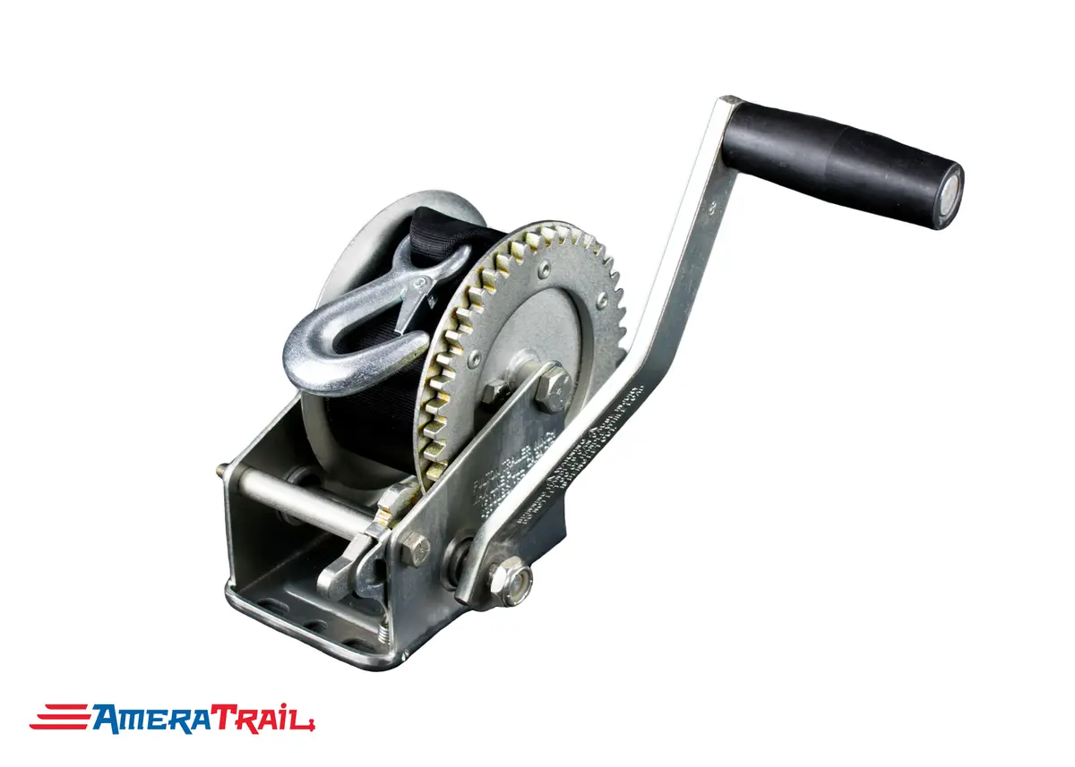 1800 Lb Boat Winch W/ 20' Strap - Made By Fulton 1