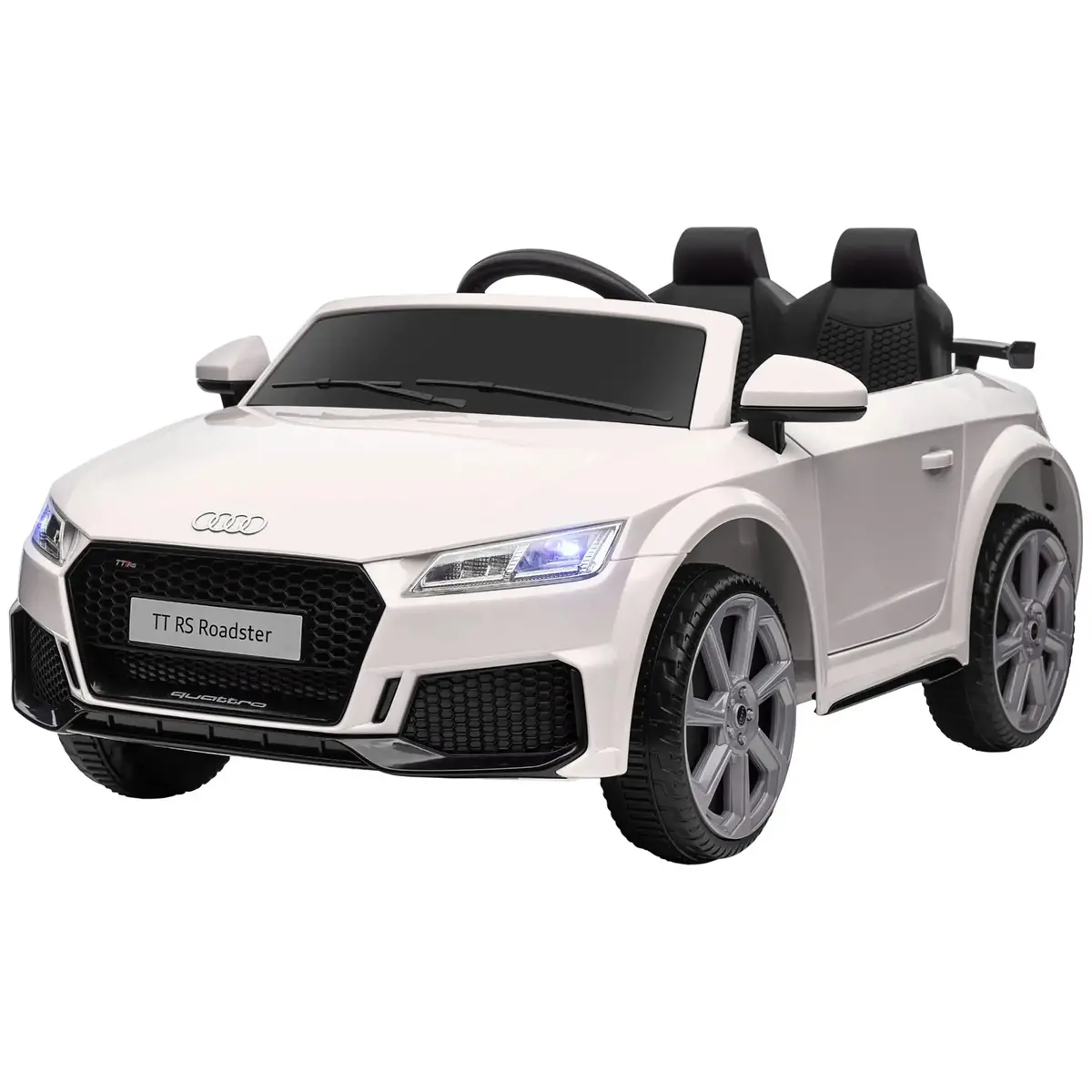 Aosom Officially Licensed Kids Ride-On Car 6V Battery Powered Vehicle Perfect Gift For Kids With Remote Control, Suspension Wheel, Adjustable Speed, White 1