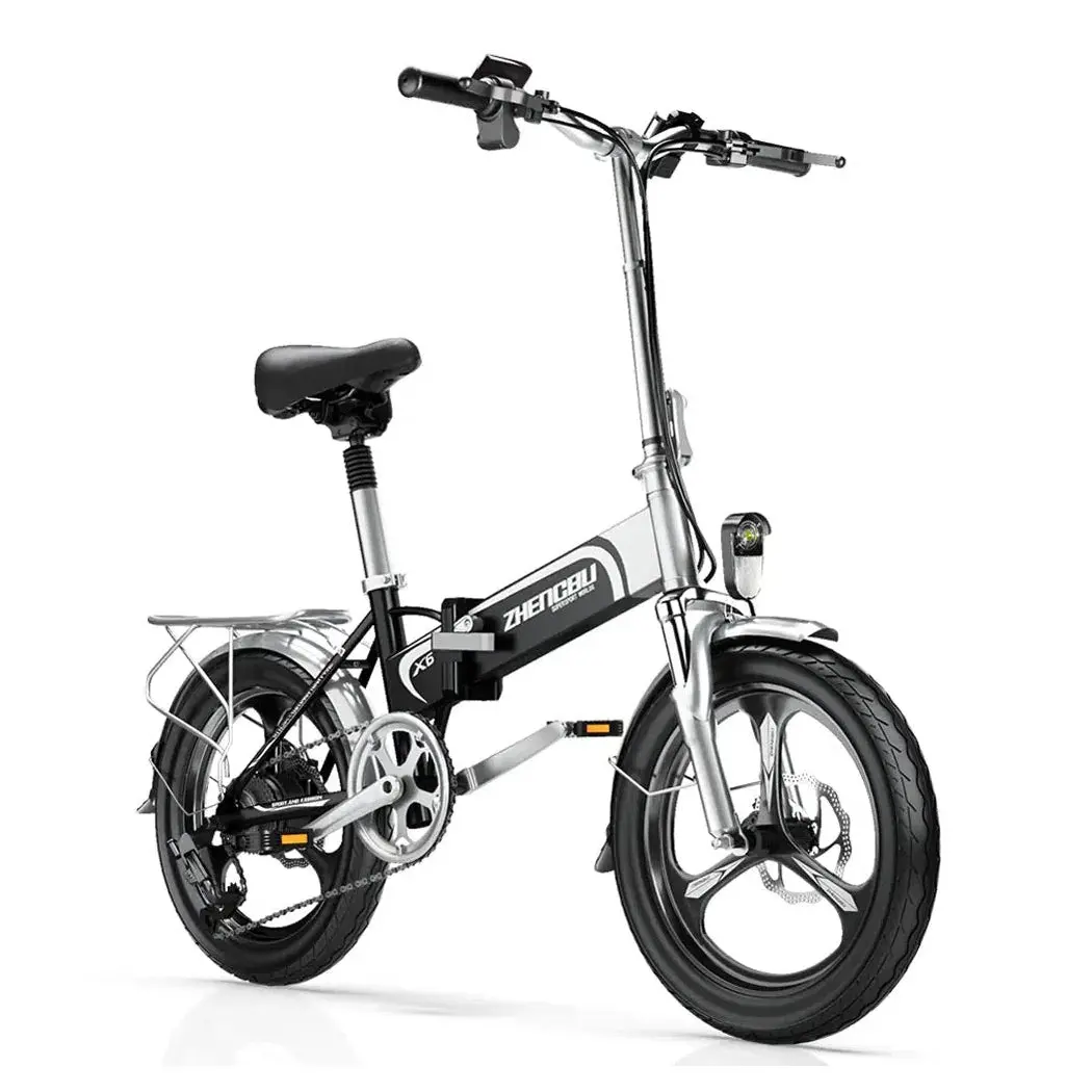 Zhengbu F6 20" Fat Tire Folding Electric Bike 1