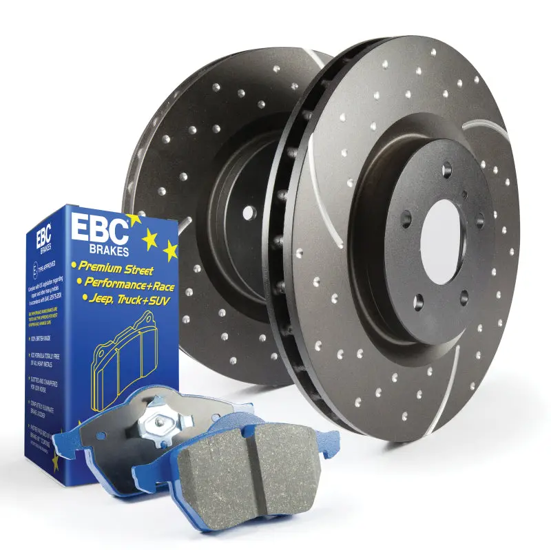 Ebc Bluestuff S6 Brake Kit – Premium Pads And Gd Drilled/Slotted Rotors 1