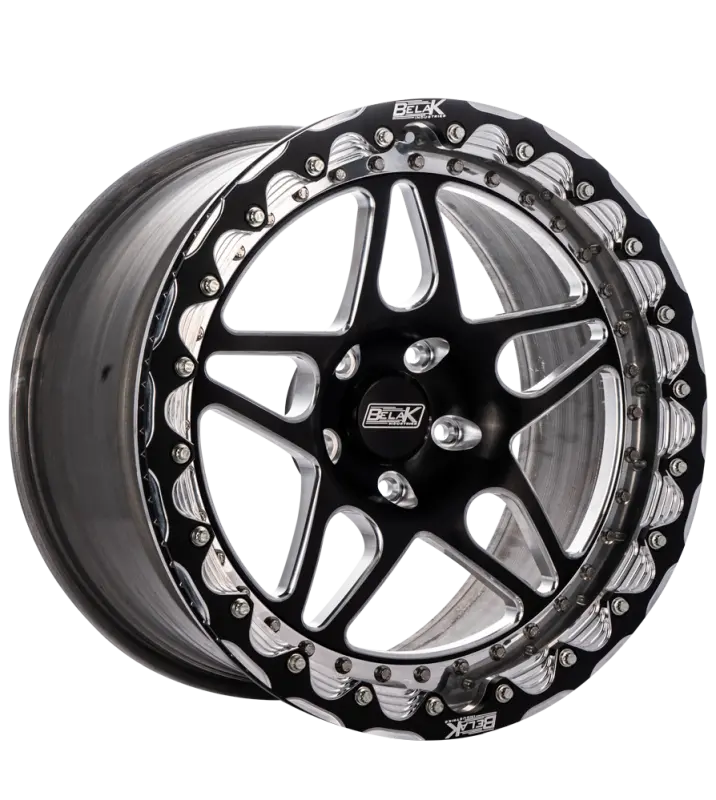 Belak Single Beadlock Alloy Wheel – 18X12 Inch, 5X120 Bolt Pattern, 8.75In Backspace, High-Pad Series 3 Design 1