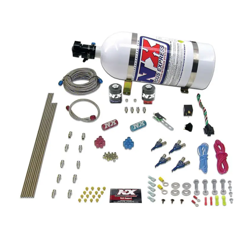 Nitrous Express 4-Cylinder Alcohol Nitrous System – 125–275 Hp Range With Composite Bottle 1