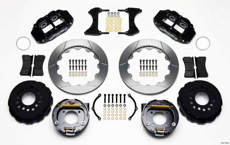 Wilwood Narrow Superlite 4R Rear Parking Brake Kit – 12.88" Rotor, Compatible With Chevy 12-Bolt Axles 1