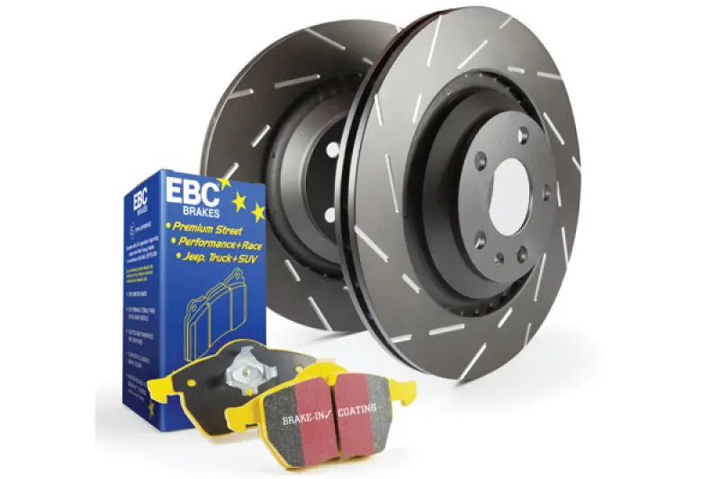 Ebc S9 Track-Optimized Brake Kit – Yellowstuff Race Compound Pads And Ultra-Slotted Rotors 1
