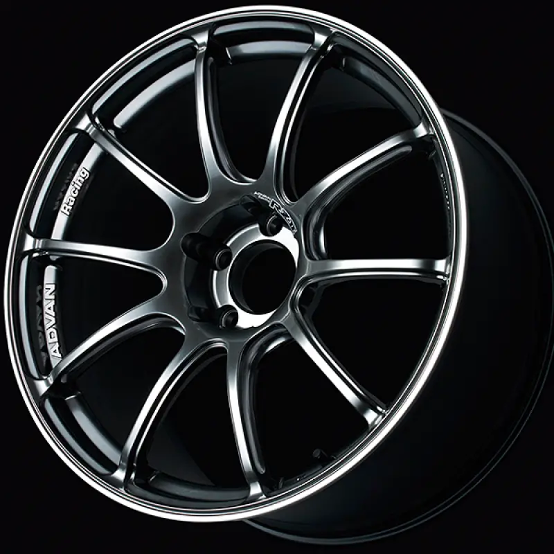 Advan Rzii 17X8.5 / +49 Offset / 5-114.3 / 73Mm Bore / Racing Hyper Black & Ring 1