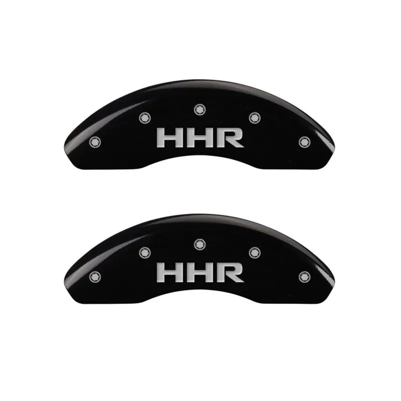 Mgp Front Set 2 Caliper Covers Engraved Front Hhr Black Finish Silver Ch 1
