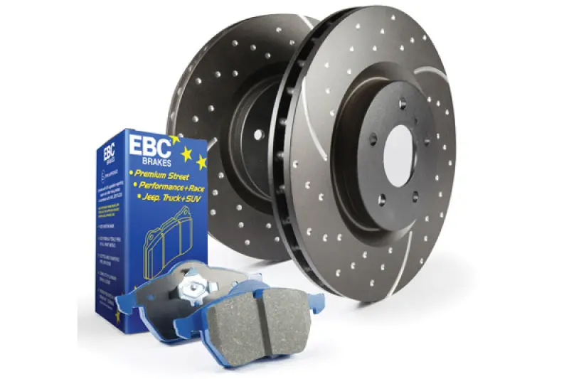 Ebc S6 Performance Brake Kit – Bluestuff Pads & Gd Drilled And Slotted Rotors 1