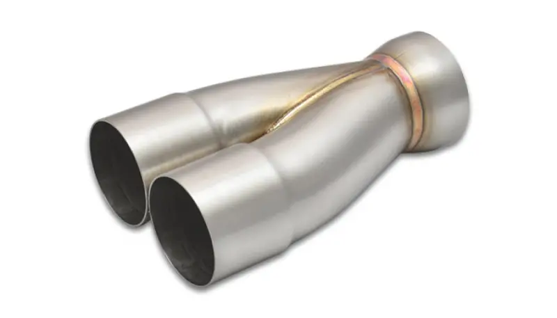Vibrant Stainless Steel 2-Into-1 Merge Collector – 2.5" Inlet, 3" Slip-Over Outlet (Sold Separately) 1
