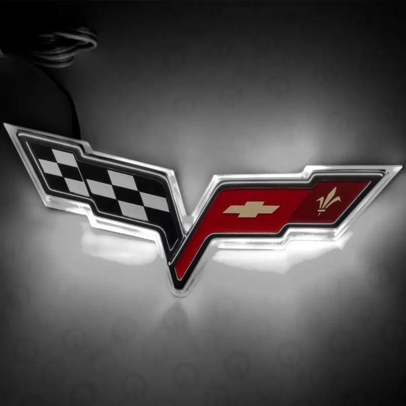 Oracle Illuminated Chevrolet Corvette C6 Emblem – White Led Lighting With Warranty 1