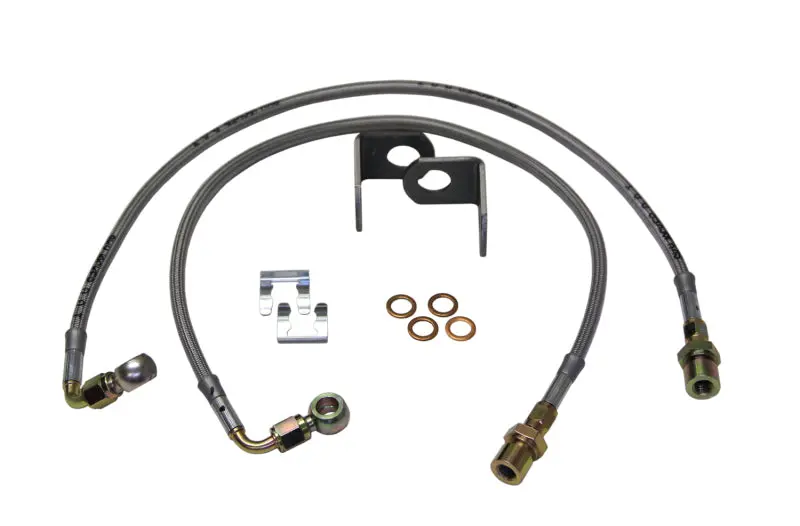 Skyjacker Stainless Steel Brake Hose Kit For 2007–2010 Jeep Wrangler Jk 4Wd 1