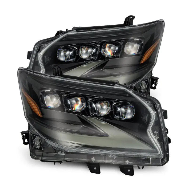 Alpharex Nova Led Projector Headlights – Alpha Black Finish With Adaptive Lighting & Sequential Turn Signals For 2014–2019 Lexus Gx460 (Non-Afs) 1
