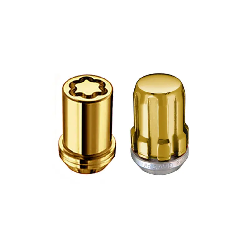 Mcgard Spline Drive Wheel Lock Kit – 5-Lug Cone Seat, M12×1.5, Gold Finish 1