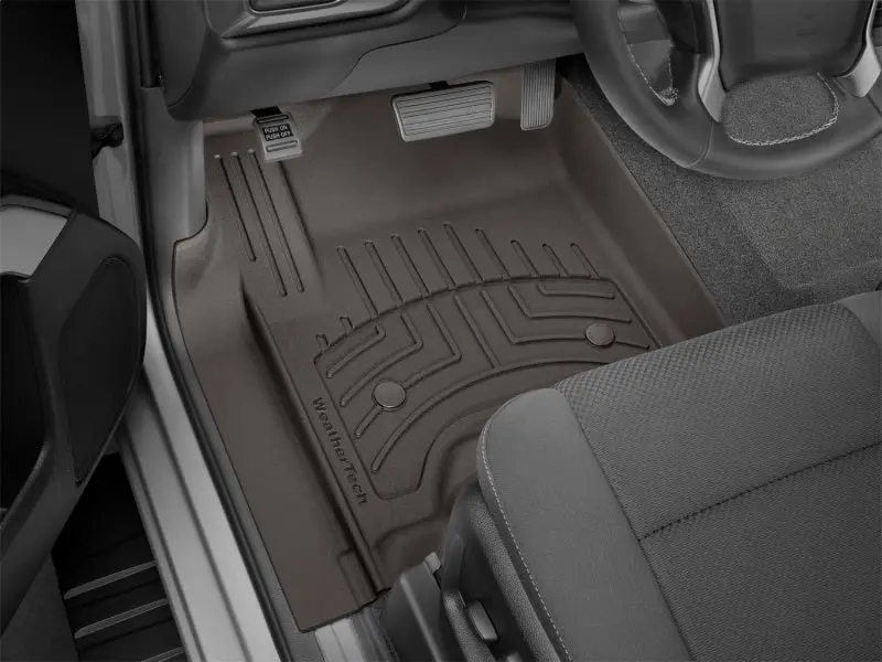 Weathertech Front Floorliner Hp – Custom-Fit For 2020+ Kia Telluride, Cocoa Color, Heavy-Duty Thermoplastic Material 1