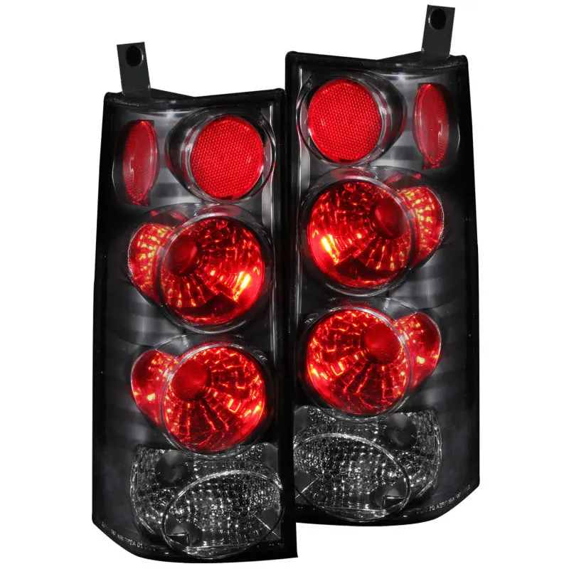 Anzo Black Led Taillight Assembly For 2003–2015 Chevrolet Express Van 1