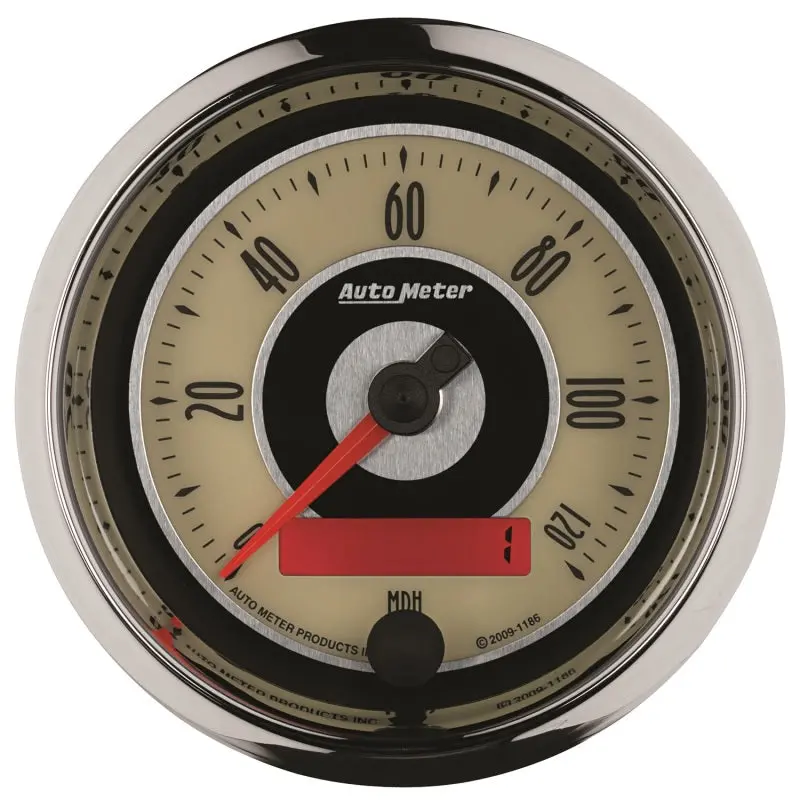 Autometer 3-3/8" Programmable Electric Speedometer – 120 Mph Cruiser Gauge 1