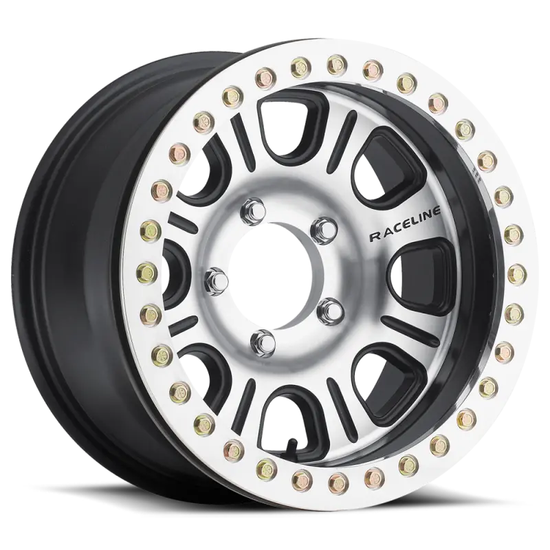 Raceline Rt232 Monster Beadlock Wheel – 17X8.5, 6X165.1, 0Mm Offset, 107.95Mm Bore, Black Finish 1