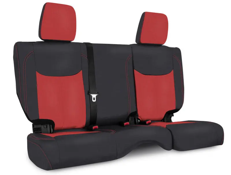 Prp Black And Red Rear Seat Cover For 2013–2018 Jeep Wrangler Jku (4-Door) 1