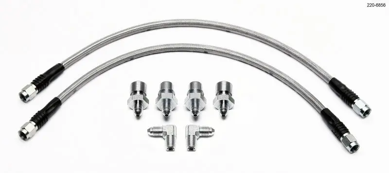 Wilwood Flexline Brake Hose Kit For 1993–2002 Chevrolet Camaro With Forged Dynalite Rear Calipers 1