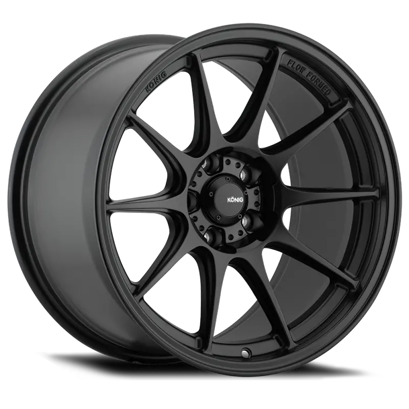 Konig Dekagram Alloy Wheel – 18X8.5, 5X100, Et44, Semi-Matte Black 1