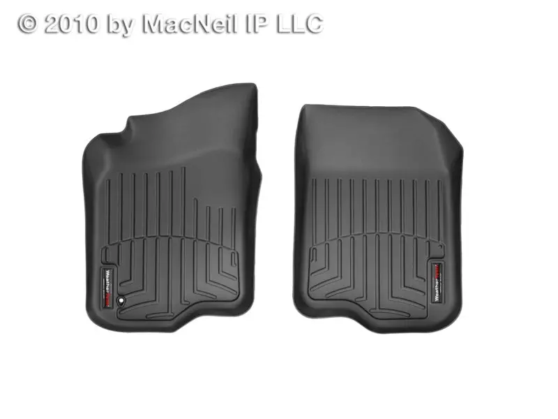 Weathertech Front Floor Liners For 2007+ Saturn Aura (Black, Custom Fit) 1