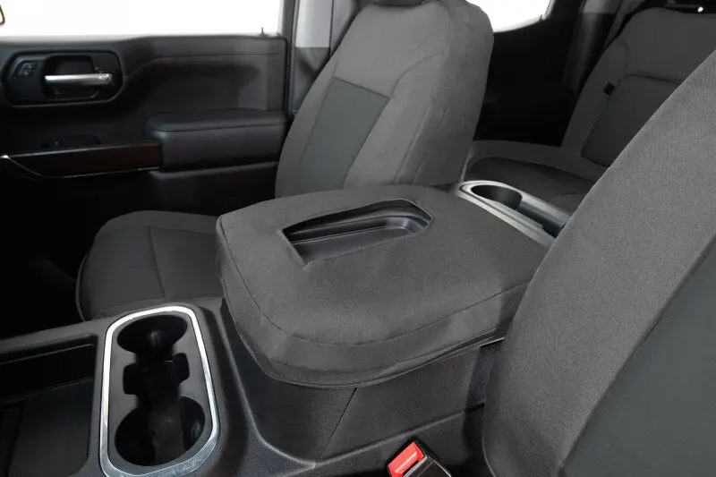 Covercraft 17-24 Nissan Armada Endura Precisionfit Custom Front Row Seat Covers - Silver/Charcoal 1