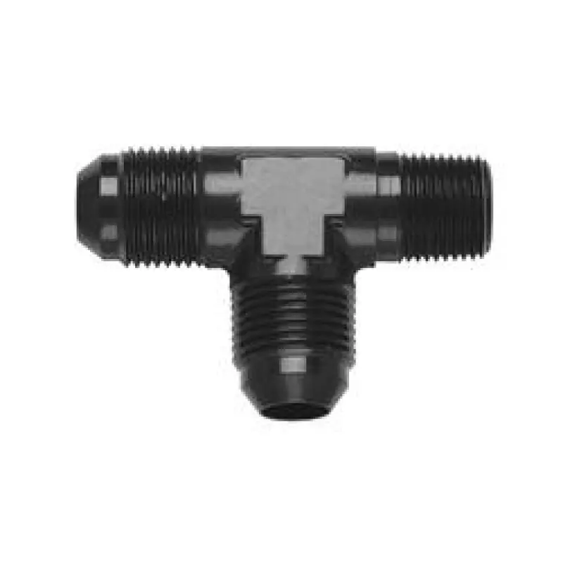 Fragola -3An Black Anodized Tee Fitting With 1/8" Npt Ports – On-The-Run Design 1