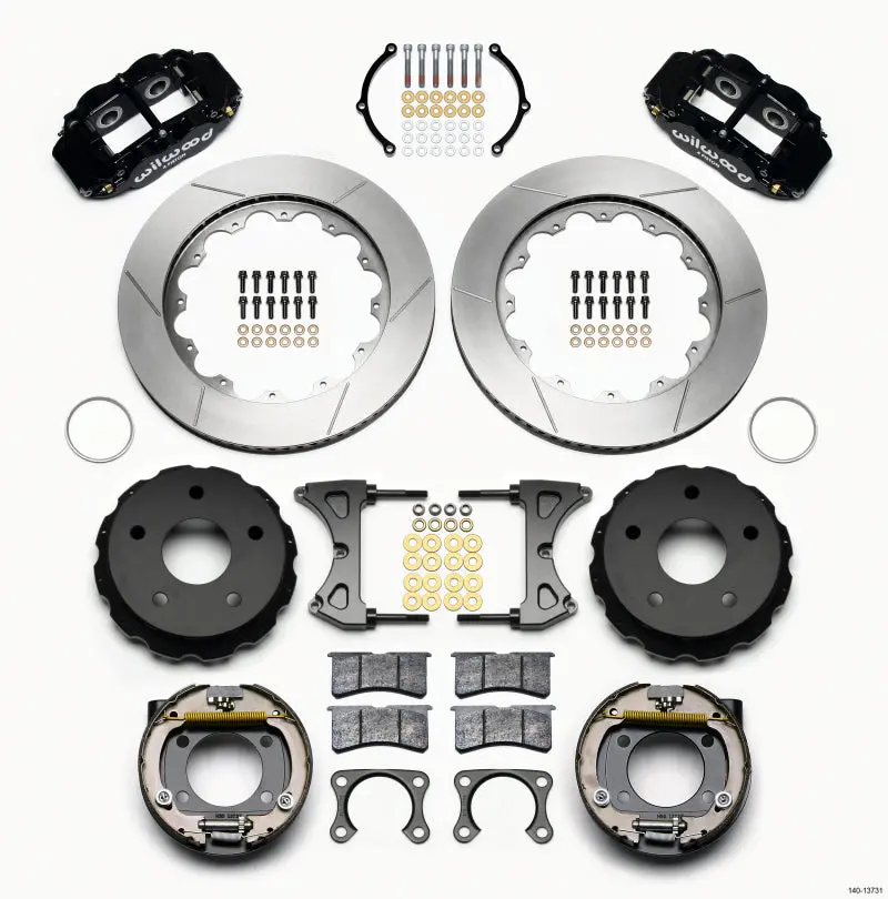 Wilwood Narrow Superlite 4R Rear Parking Brake Kit – 14" Rotor, Compatible With Big Ford & Bronco 5×5.5" Pattern 1