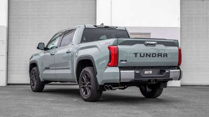 Borla Atak Cat-Back Exhaust For 2022–2024 Toyota Tundra – 3.4L V6 (Including Hybrid), Extended Cab, Standard Bed, Chrome Tip 1