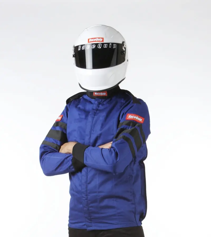 Racequip Sfi-5 Rated Racing Jacket – Blue, Medium Size 1