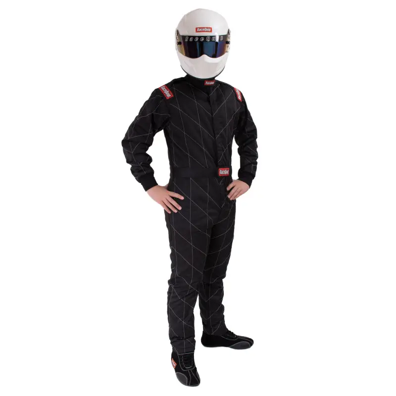Racequip Chevron-5 Racing Suit – Sfi 3.2A/5 Certified, Black, Size 2Xl 1