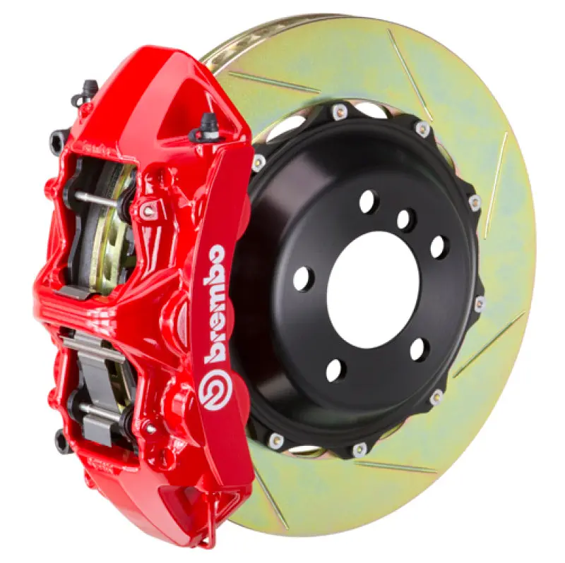 Brembo Gt Big Brake Kit For 2006–2013 Corvette Z06 – Front Slotted Rotors (380X32Mm), 6-Piston Calipers, Red Finish 1